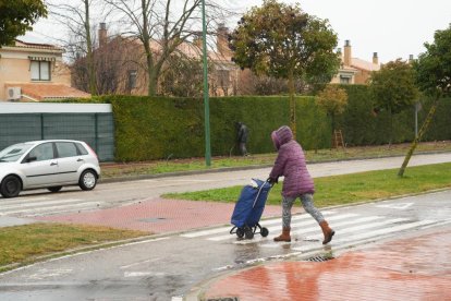 Camino Viejo de Simancas en la actualidad, a la altura de El Peral