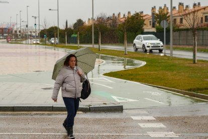 Camino Viejo de Simancas en la actualidad, a la altura de El Peral