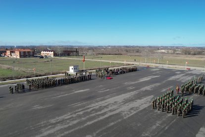Ceremonia Militar Anual de las unidades de la Brigada Logística en la base militar “El Empecinado”, Santovenia de Pisuerga (Valladolid)