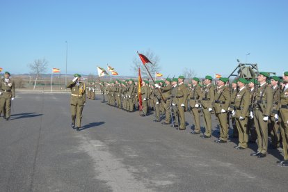 Ceremonia Militar Anual de las unidades de la Brigada Logística en la base militar “El Empecinado”, Santovenia de Pisuerga (Valladolid)