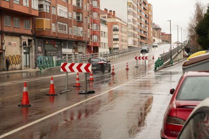 Corte de carril por obras en el puente Arco de Ladrillo