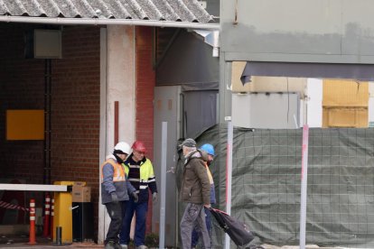Obras en la estación de trenes