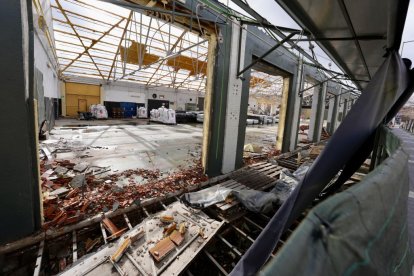 Obras en la estación de trenes