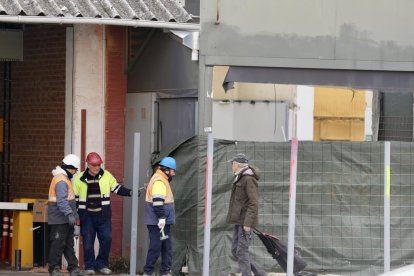 Obras en la estación de trenes