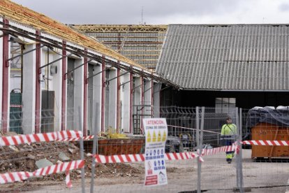 Obras en la estación de trenes