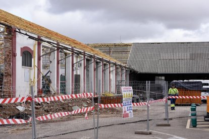 Obras en la estación de trenes