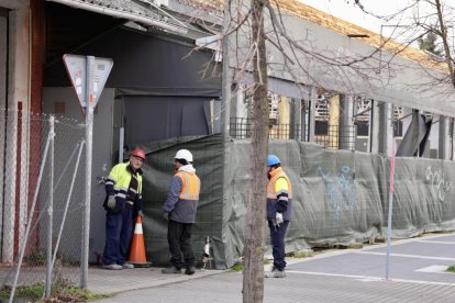 Obras en la estación de trenes