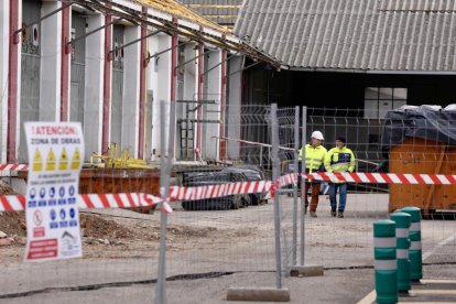 Obras en la estación de trenes