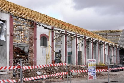 Obras en la estación de trenes