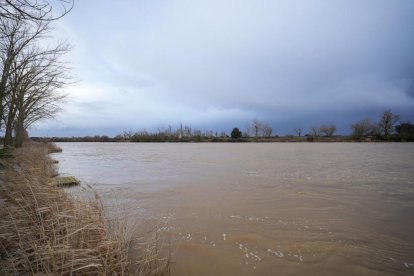 Crecida del Duero a su paso por San Miguel del Pino y Tordesillas