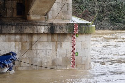 Crecida del Duero a su paso por San Miguel del Pino y Tordesillas