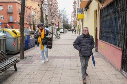 La calle vallisoletana mitad centro, mitad vía