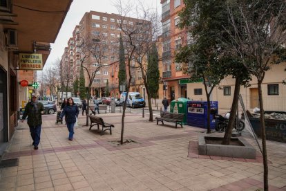 La calle vallisoletana mitad centro, mitad vía