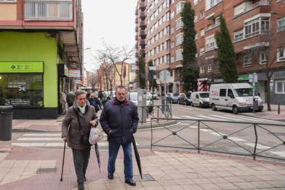 La calle vallisoletana mitad centro, mitad vía