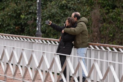 El río Duratón a su paso por Rábano y Peñafiel en Valladolid
