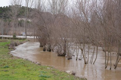El río Duratón a su paso por Rábano y Peñafiel en Valladolid