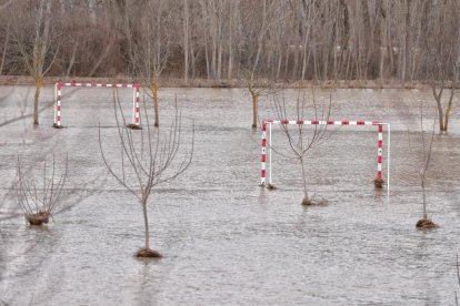 El río Duratón a su paso por Rábano y Peñafiel en Valladolid
