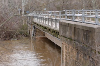 El río Duratón a su paso por Rábano y Peñafiel en Valladolid