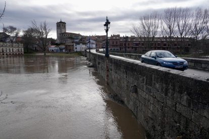 El río Cega a su paso por Mojados en Valladolid.