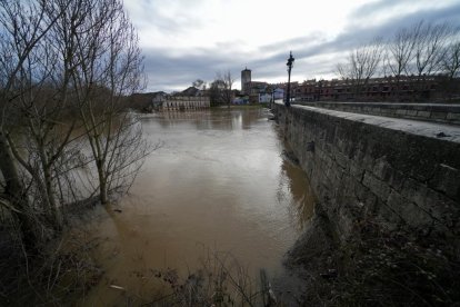 El río Cega a su paso por Mojados en Valladolid.