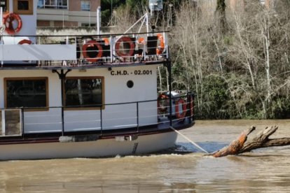 El río Pisuerga a su paso por la capital vallisoletana.