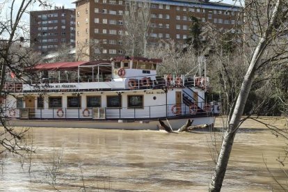 El río Pisuerga a su paso por la capital vallisoletana.