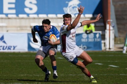 Una acción del partido entre VRAC y Alcobendas de Copa.