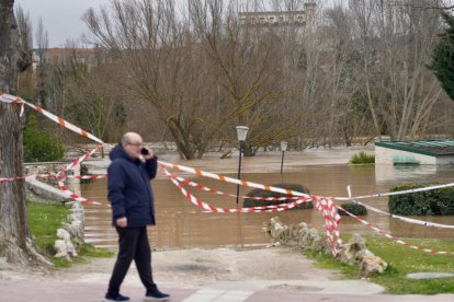 Crecida del río en Tudela de Duero