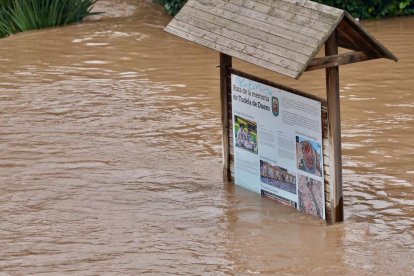 Crecida del río en Tudela de Duero