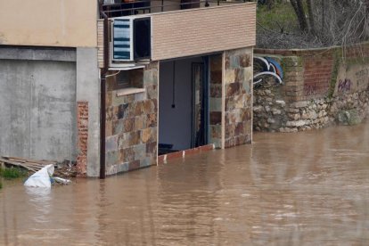 Crecida del río en Tudela de Duero