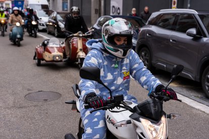 Desfile Motero de Carnaval.