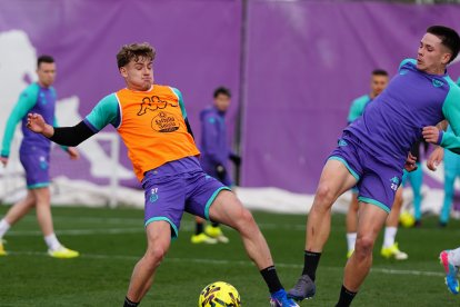 Primer entrenamiento del Real Valladolid con Fran Escribá al frente.