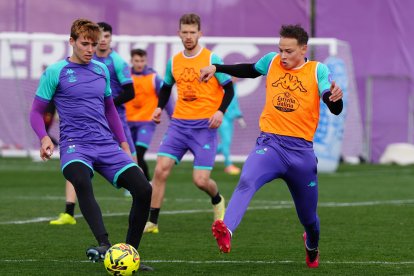 Primer entrenamiento del Real Valladolid con Fran Escribá al frente.