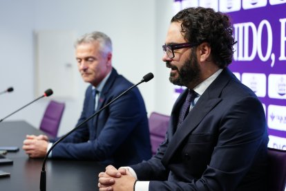 Presentación de Fran Escribá como nuevo entrenador del Real Valladolid.