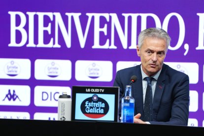 Presentación de Fran Escribá como nuevo entrenador del Real Valladolid.