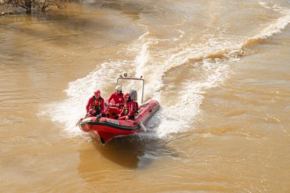 Dispositivo de Bomberos y Protección Civil para la búsqueda del hombre desaparecido en el puente de Santa Teresa