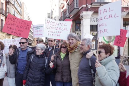 Manifestación en Valladolid por la Sanidad Pública.
