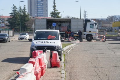Obras en la calle Daniel del Olmo