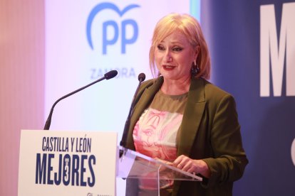 La cabeza de lista por Zamora a las Cortes, Leticia García