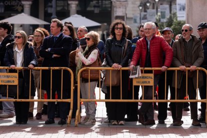 Simulacro de un accidente de tráfico en la Plaza Mayor