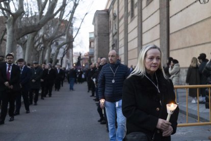 celebración del Vía Crucis Cuaresmal de la Cofradía Penitencial de la Sagrada Pasión de Cristo