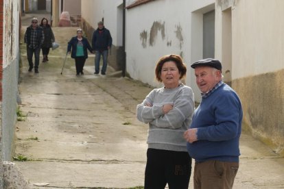 Siete Iglesias de Trabancos. Edificio derrumbado en la plaza Mayor.