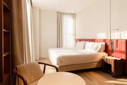Las instalaciones del hotel Eurostars Valladolid 5 tras la rehabilitación del edificio de la calle Constitución.