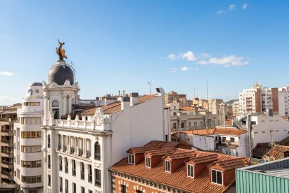 Las vistas desde el hotel Eurostars Valladolid 5.