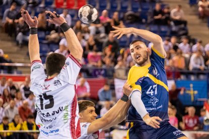 Imagen del BM Logroño La Rioja-Recoletas Atlético Valladolid.