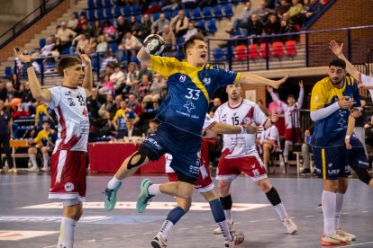 Imagen del BM Logroño La Rioja-Recoletas Atlético Valladolid.