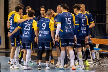 Imagen del BM Logroño La Rioja-Recoletas Atlético Valladolid.