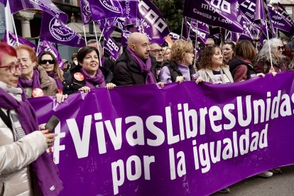 Manifestación por Día Internacional de la Mujer en Valladolid.