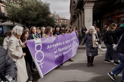 Manifestación por Día Internacional de la Mujer en Valladolid.
