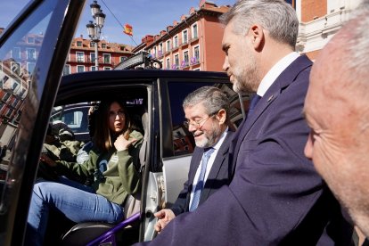 Blanca Jiménez en la presentación de la Travesía Solidaria Valladolid-Marruecos.